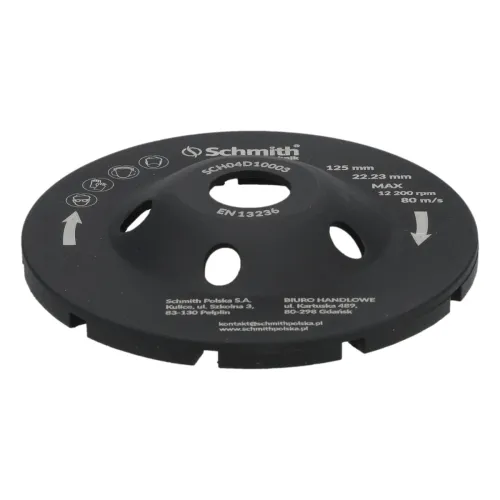 Tarcza diamentowa do szlifowania 125x22,23mm Double Schmith