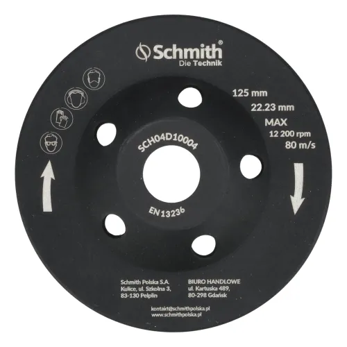 Tarcza diamentowa do szlifowania 125x22,23mm Turbo L Schmith