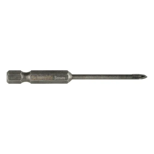 Wiertło do szkła i glazury 3x75 mm, Średnica: 3,0, Długość wiertła: 75 Schmith