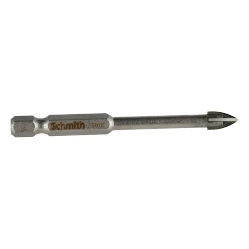 Wiertło do szkła i glazury 6x75 mm, Średnica: 6,0, Długość wiertła: 75 Schmith