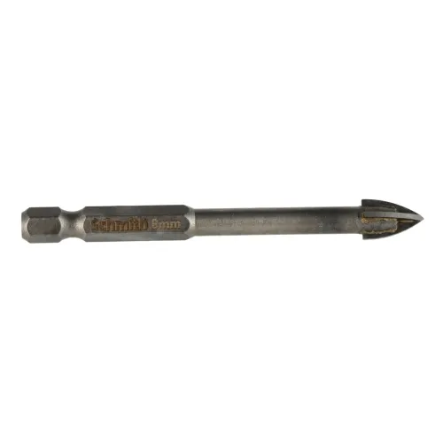 Wiertło do szkła i glazury 8x85 mm, Średnica: 8,0, Długość wiertła: 85 Schmith