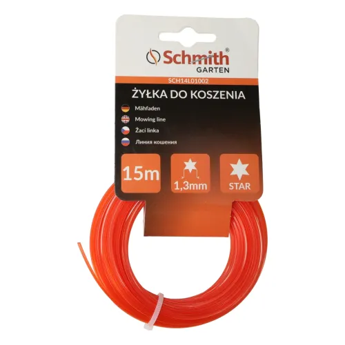 Żyłka gwiazda 1,3mm 15m, Średnica: 1,3, Długość: 15, Rodzaj: gwiazda Schmith