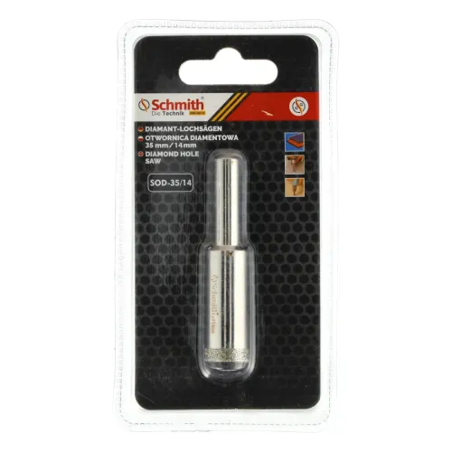 Otwornica diamentowa 35 - 14 mm, Średnica: 14,0 Schmith