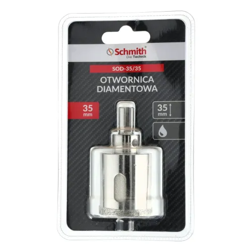 Otwornica diamentowa 35 - 35 mm, Średnica: 35,0 Schmith