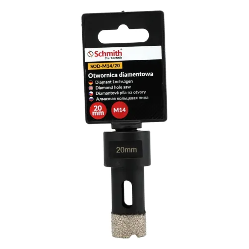 Otwornica diamentowa M14 - 20 mm, Średnica: 20,0 Schmith