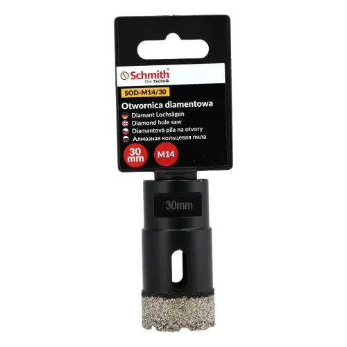 Otwornica diamentowa M14 - 30 mm, Średnica: 30,0 Schmith