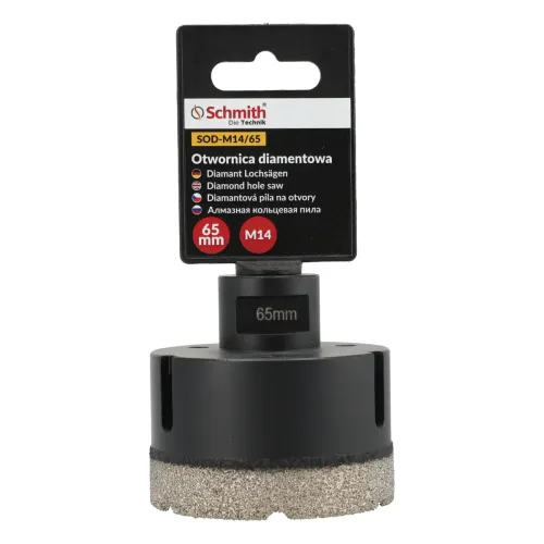 Otwornica diamentowa M14 - 65 mm, Średnica: 65,0 Schmith
