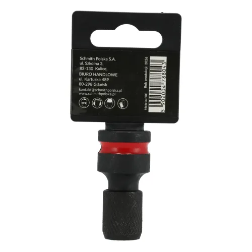 Szybkomocujący adapter udarowy do bitów 1/2" do 1/4" HEX Schmith