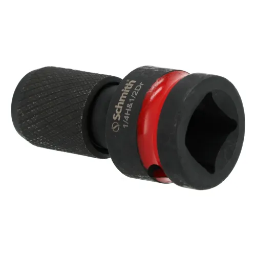 Szybkomocujący adapter udarowy do bitów 1/2" do 1/4" HEX Schmith