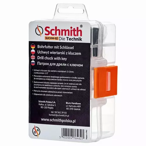 Uchwyt wiertarski z kluczem Schmith