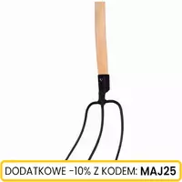 Widły gosp. 3-zębne z trzonkiem drew. profilowanym