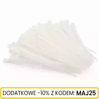Opaski zaciskowe nylonowe 2,5x80 100 szt.
