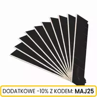 Ostrza łamane czarne 18 mm 10 szt.
