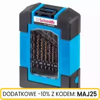 Komplet wierteł do metalu kobaltowych 19 szt