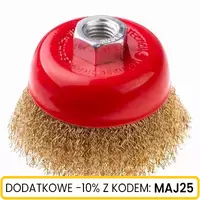 Szczotka doczołowa z nakrętką M14 drut FAL 60 mm