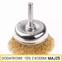 Szczotka doczołowa z trzpieniem fi 6 drut FAL 100