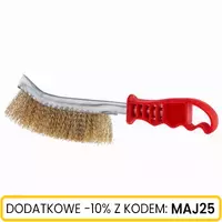 Szczotka ręczna wygięta metalowo plastikowa