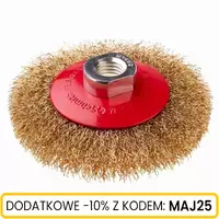 Szczotka tarczowa z nakrętką M14 drut FAL 115 mm