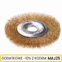 Szczotka tarczowa z otworem 22 drut falowany 150