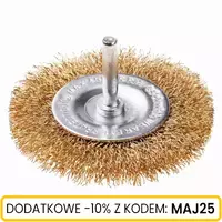 Szczotka tarczowa z trzpieniem fi 6 drut FAL 50