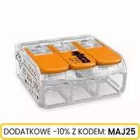 Złączka WAGO przewód/linka max 4mm2x3 20szt