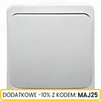 Włącznik n/t pojedynczy biały IP44