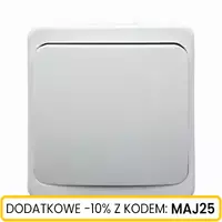 Włącznik n/t schodowy biały IP44
