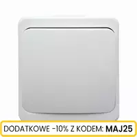 Włącznik n/t zwierny światło/dzwonek biały IP44