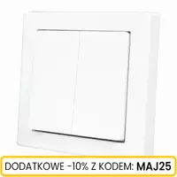 Włącznik p/t 2-klawiszowy świecznikowy 10A 250V