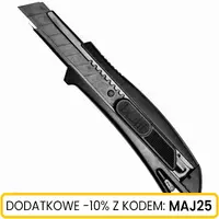 Nóż ręczny z czarnym ostrzem łamanym 18mm