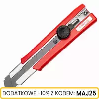 Nóż ręczny z czarnym ostrzem łamanym 25mm