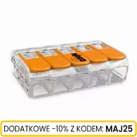 Złączka WAGO przewód/linka max 4mm2x5 20szt
