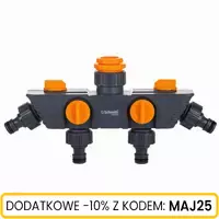 Poczwórny rozdzielacz węża z zaworami