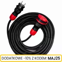 Przedłużacz gumowy HI-TEK 3x2.5mm 10m