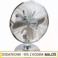 Wentylator biurkowy 30W - chrom