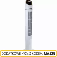 Wentylator kolumnowy 45W biały 110 cm z pilotem