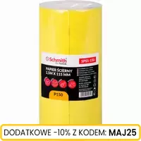 Papier ścierny 2,5m x 115 mm P150 5 szt.