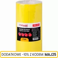 Papier ścierny 2,5m x 115 mm P180 5 szt.