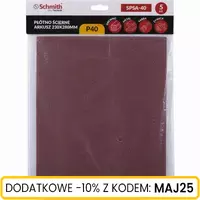 Płótno ścierne arkusz 230x280mm P40 5 szt.