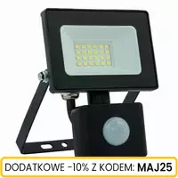 Naświetlacz LED 20W z czujnikiem ruchu czarny