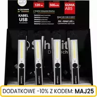 Latarka warsztatowa akumulatorowa MINI 3W COB Schmith