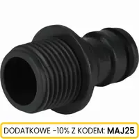 Nypel z gwintem zewnętrznym 1/2"