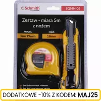 Zestaw - miara 5m z nożem