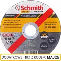 Tarcza do cięcia stali nierdzewnej INOX 125x1,0