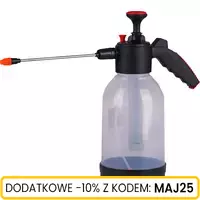 Opryskiwacz ciśnieniowy przezroczysty 2l z zaworem 2 dysze
