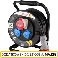 Przedłużacz bębnowy 3-fazowy o długości 20m