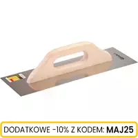 Paca nierdzewna gładka 380mm uchwyt drewniany