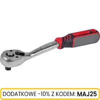 Grzechotka 3/8" CRV 72 zęby odgięta