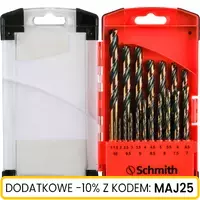 Zestaw wierteł do metalu HSS PRO 19 szt Schmith