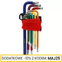 Zestaw kluczy Torx S2 długie 9 szt. Schmith